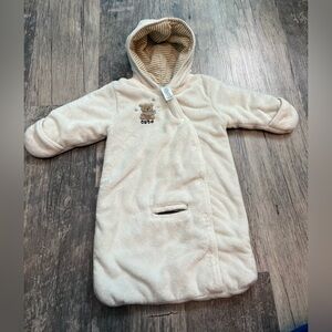 Cream Hooded Winter Suit